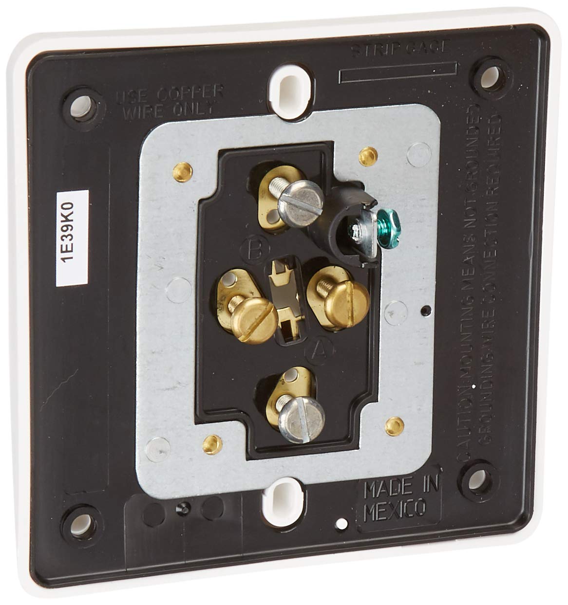 Leviton 21254-HW 20 Amp, 125 Volt, Industrial Series Extra Heavy Duty Hospital Grade, 4-in-1 Receptacle, Straight Blade, Grounding, White