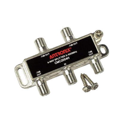 Antronix CMC2004H 4-Way- (5) Pack - Horizontal Splitter (4) -7db Ports 5-1002 MHz High Performance Profession Quality for Coax Cable TV & Internet Factory Sealed with Screws