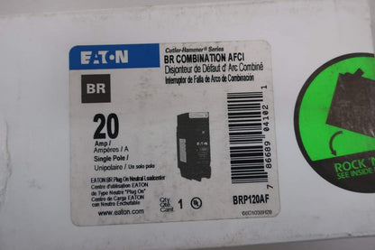 Eaton BRP120AF 20 amps Combination AFCI Single Pole Circuit Breaker, Black