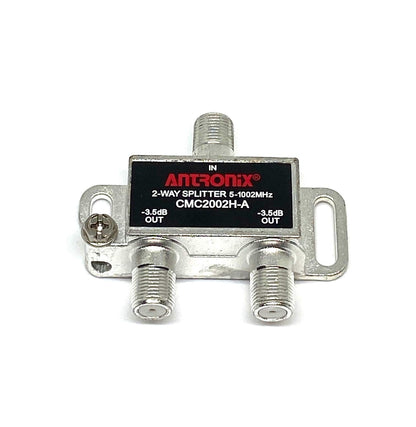 Antronix CMC2002H-A 2-Way Horizontal Splitter -3.5dB 5-1002 MHz High Performance for Coax Cable TV & Internet