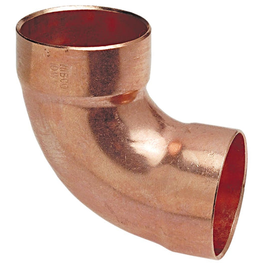 NIBCO Fig No 907, 1-1/4 in. Copper DWV 90 Degree Elbow, Cup x Cup, Solder
