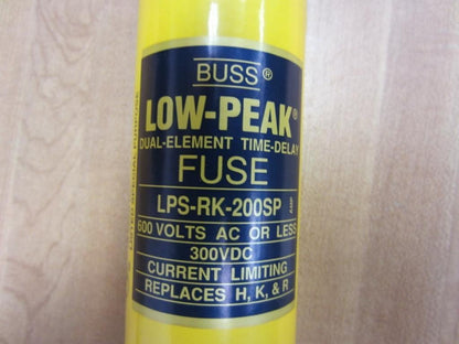 UL Class Fuse, RK1 Class, Time-Delay, 200A, 600V AC, Non-Indicating LPS-RK-200SP