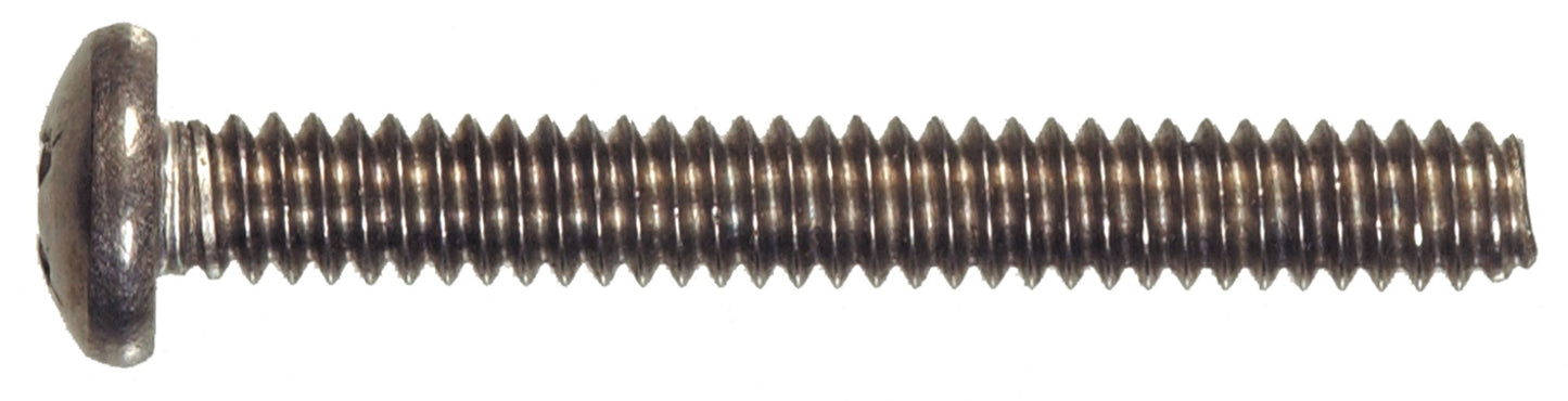 The Hillman Group 42297 Stainless Steel Pan Head Phillips Machine Screw, 1/4-20 x 1-Inch, 25-Pack