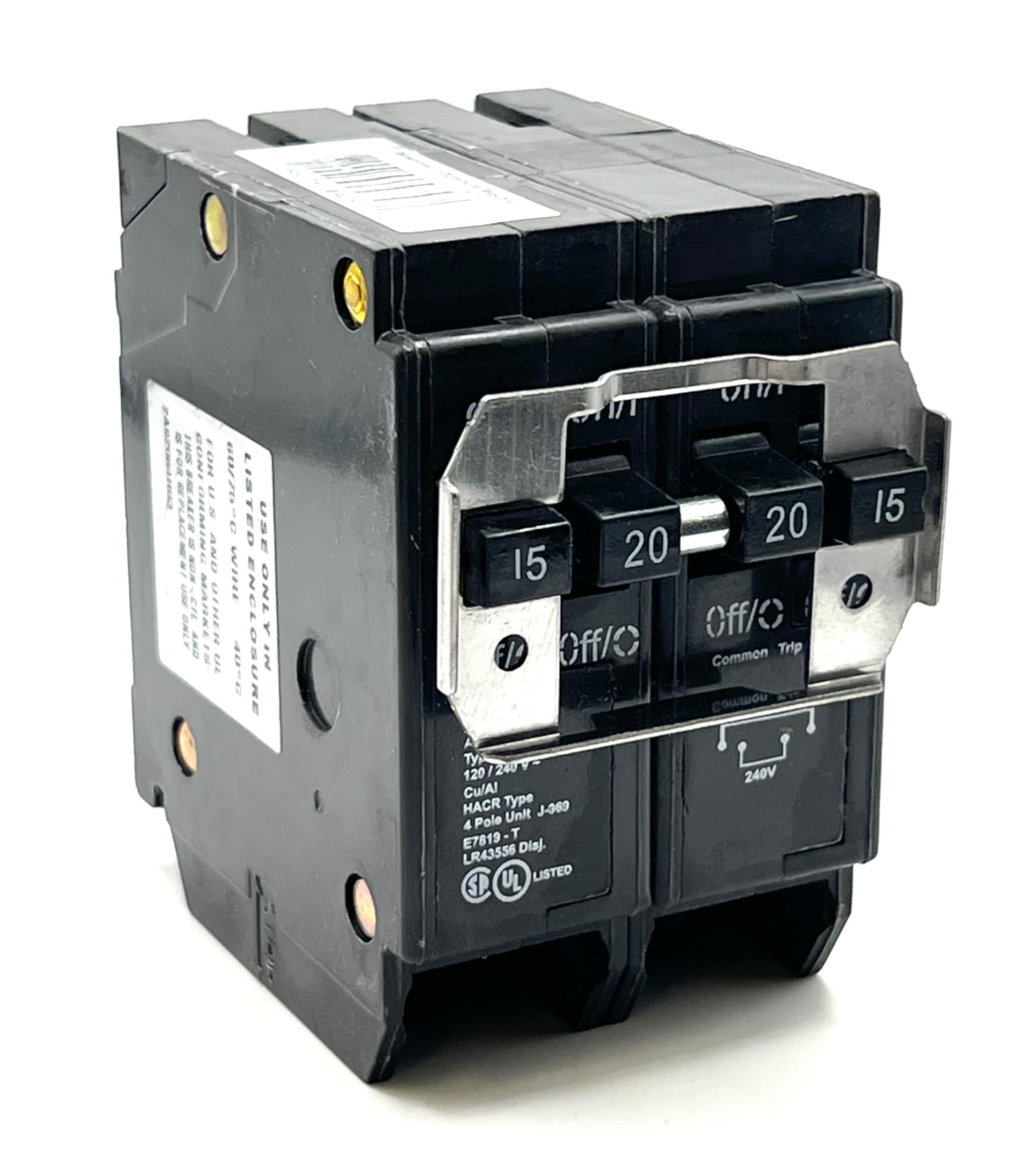Eaton 15-20 Amp 2-Pole Quad Plug-On Neutral Circuit Breaker – Suburb ...