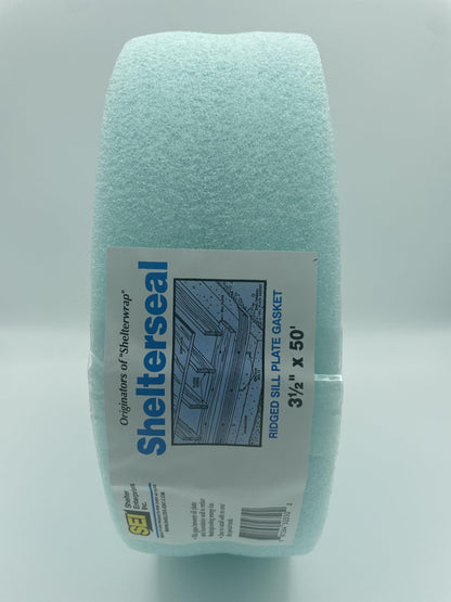 Shelterseal Rigged Sill Plate Gasket, Sill Seal, Aqua (3 1/2" x50')