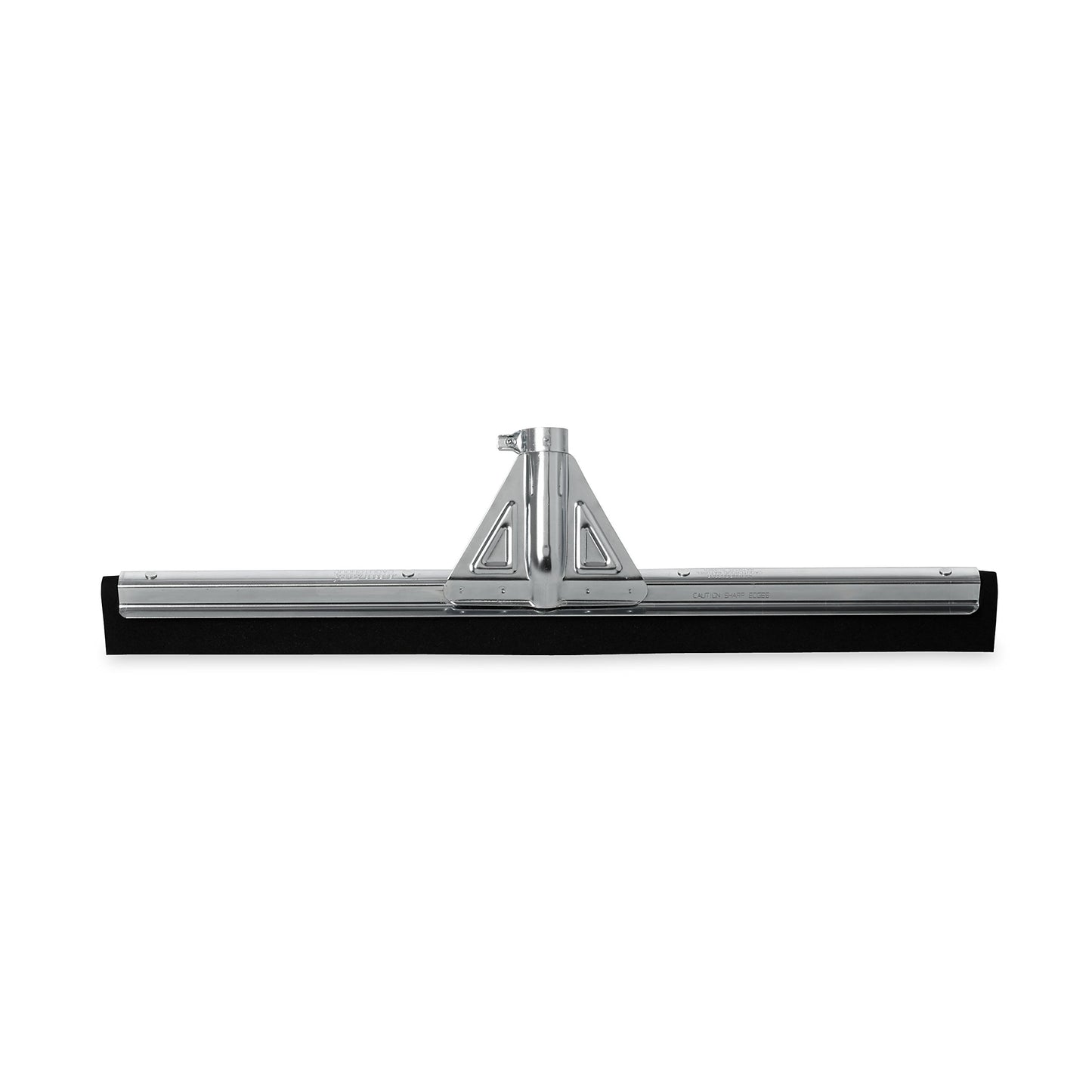 Rubbermaid Commercial Products Heavy-Duty Floor Squeegee, 22-inch Dual Moss, Silver/Metal, Heavy Duty Rubber Floor Scrubber for Bathroom/Garage/Tile