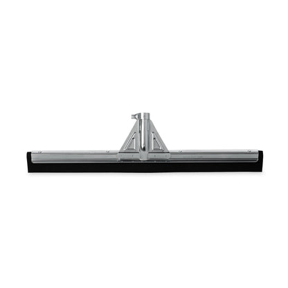 Rubbermaid Commercial Products Heavy-Duty Floor Squeegee, 22-inch Dual Moss, Silver/Metal, Heavy Duty Rubber Floor Scrubber for Bathroom/Garage/Tile