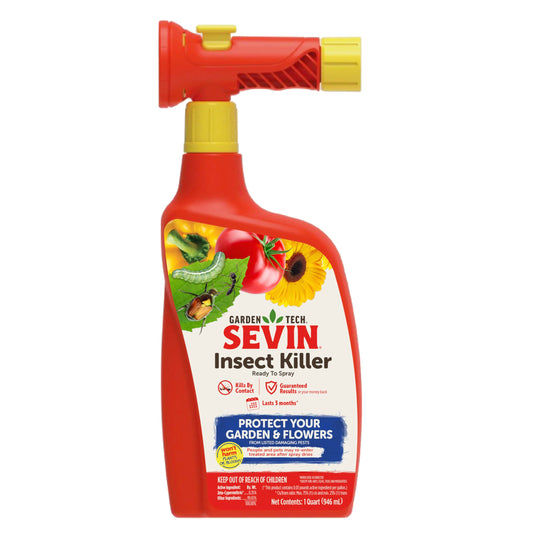 Sevin GardenTech Ready to Spray Insect Killer, 32 Ounce RTS, White
