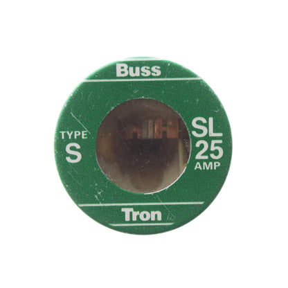 Bussmann Bussman SL-25 Tron Time-Delay Plug Fuse, Green, Pack of 1