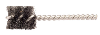 Weiler 21073 3/8" Power Tube Brush, .004" Steel Wire Fill, 1" Brush Length, Made in the USA (Pack of 10)