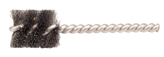 Weiler 21073 3/8" Power Tube Brush, .004" Steel Wire Fill, 1" Brush Length, Made in the USA (Pack of 10)