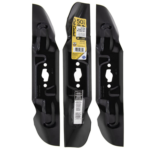 CUB CADET 490-110-C193 Ultra High Lift Blade Set S Shape Center Hole Enduro XT1 Ultima ZT1 ZT2 50" Deck Mowers