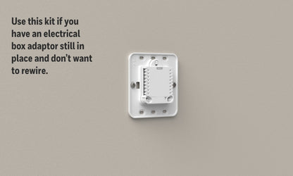 Honeywell Home Cover Plate & Electrical Box Adaptor