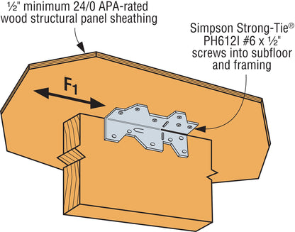 Simpson Strong-Tie A35 1-7/16 in. x 4-1/2 in. Galvanized Framing Angle (Pack of 100)