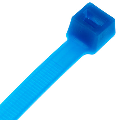 Panduit PLT3H-L76 Pan-Ty Cable Tie, Tefzel, Aqua Blue, Light-Heavy Cross Section, Straight Tip, 120lbs Min Tensile Strength, 3.0" Max Bundle Diameter, 0.075" Thickness, 0.30" Width, 11.5" Length (Pack of 50)