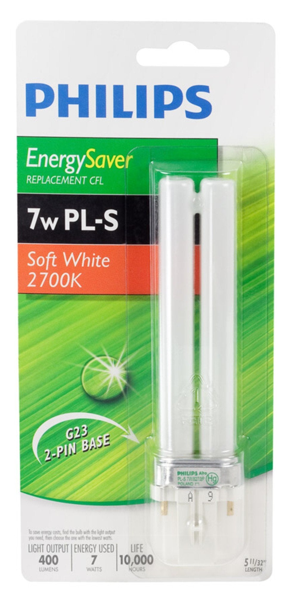 Philips 230409 Energy Saver PL-C 13-Watt Compact Fluorescent Light Bulb