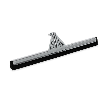 Rubbermaid Commercial Products Heavy-Duty Floor Squeegee, 22-inch Dual Moss, Silver/Metal, Heavy Duty Rubber Floor Scrubber for Bathroom/Garage/Tile