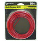 SOUTHWIRE 11589937 Simpull, 12 Gauge Thhn Solid Wire, Red, 50 Ft. Per Roll-136845