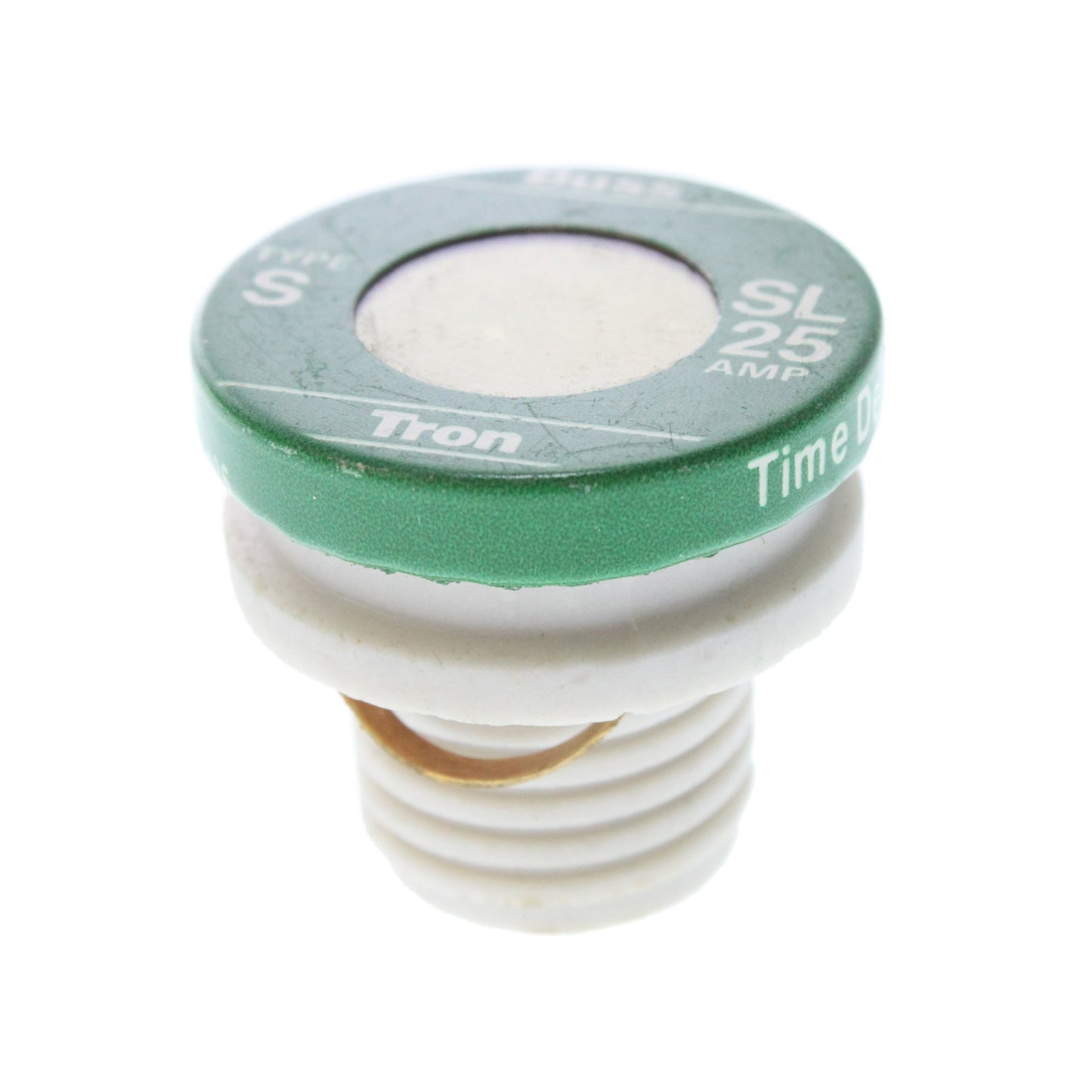 Bussmann Bussman SL-25 Tron Time-Delay Plug Fuse, Green, Pack of 1