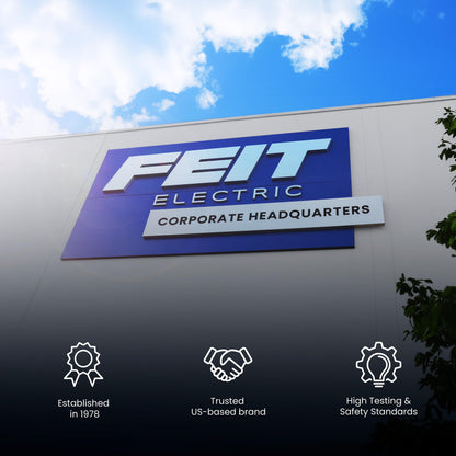 Feit Electric 35W T4 Halogen Light Bulb, Clear Quartz, 120V, 3000K Warm White, 450 Lumens, Dimmable, Bi-Pin Base, Under Cabinet, Desk Lamp, Enclosed Fixture Use, 2,000-Hour Lifetime, BPQ35T4/RP