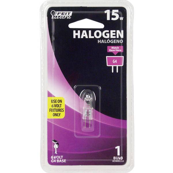 FEIT Electric 15w Halogen Bulb 6 Volt with G4 Base