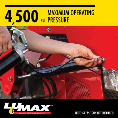 LUMAX LX-1400-2 Silver 1/8" NPT Standard Grease Coupler (Pack of 2). Standard Grease Coupler. Fits All 1/8" NPT Threads. 4500 PSI (310 Bar) Maximum Operating Pressure.