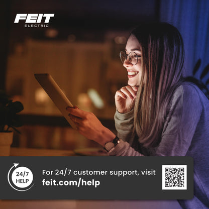 Feit Electric 35W T4 Halogen Light Bulb, Clear Quartz, 120V, 3000K Warm White, 450 Lumens, Dimmable, Bi-Pin Base, Under Cabinet, Desk Lamp, Enclosed Fixture Use, 2,000-Hour Lifetime, BPQ35T4/RP
