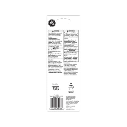 GE 85289 20-Watt Track and Recessed MR16 Halogen Light Bulb, Clear, 3-Pack