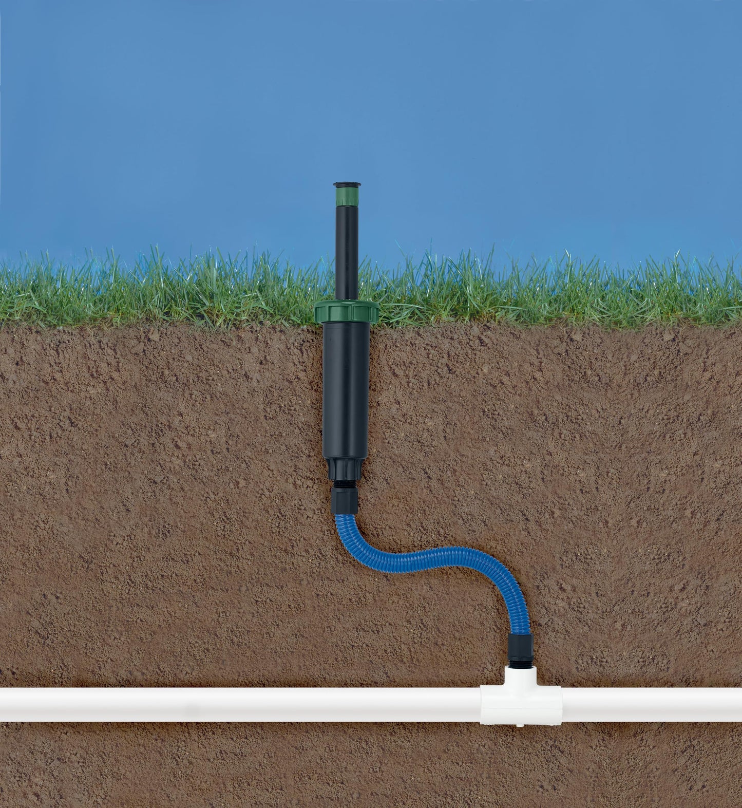 Orbit 37322 1/2" x 3/4" MPT x 18" Multi-Flex Sprinkler Riser