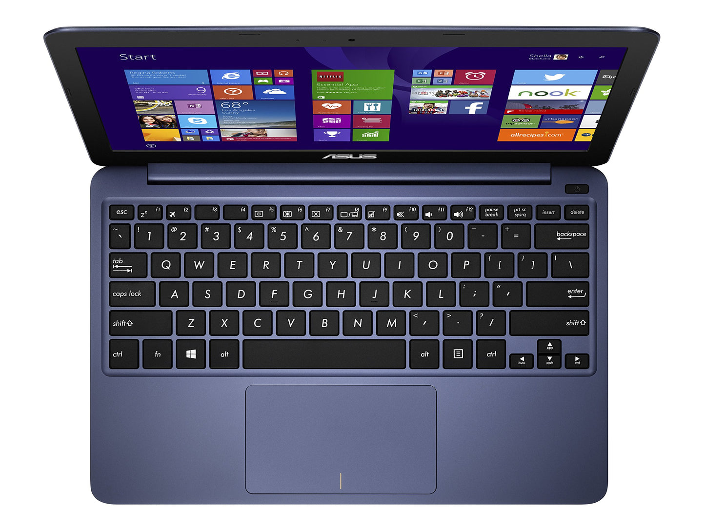 ASUS X205TA-DS01-BL-OFCE Portable 11.6-Inch Intel Quad-Core Laptop 2GB RAM 32GB Storage, Windows 8.1, Dark Blue
