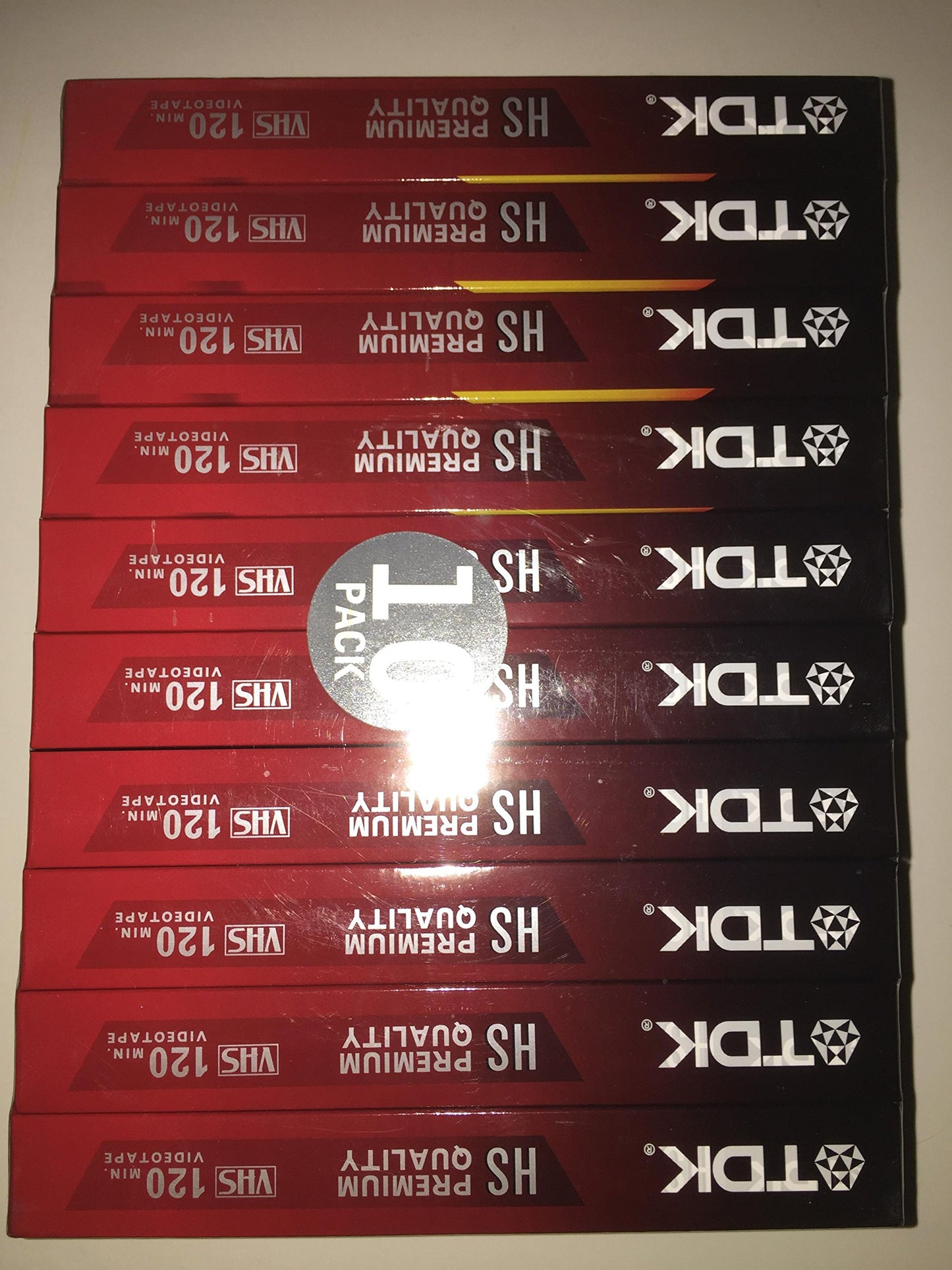 TDK T-120HS Premium Quality VHS Cassettes 10 pack [VHS Tape]