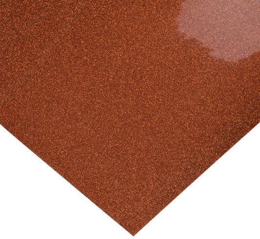 Siser Glitter Vinyl: Copper, 11.8 x 36 inches Heat Transfer