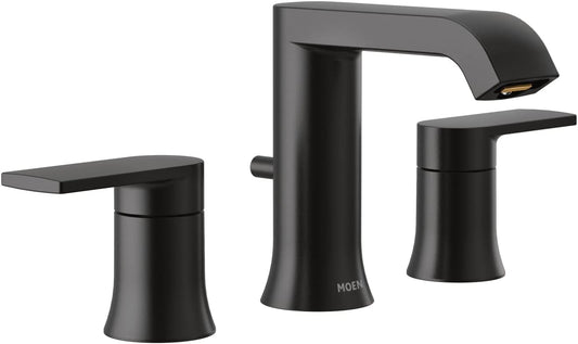 Moen T6708BL Matte black two-handle bathroom faucet