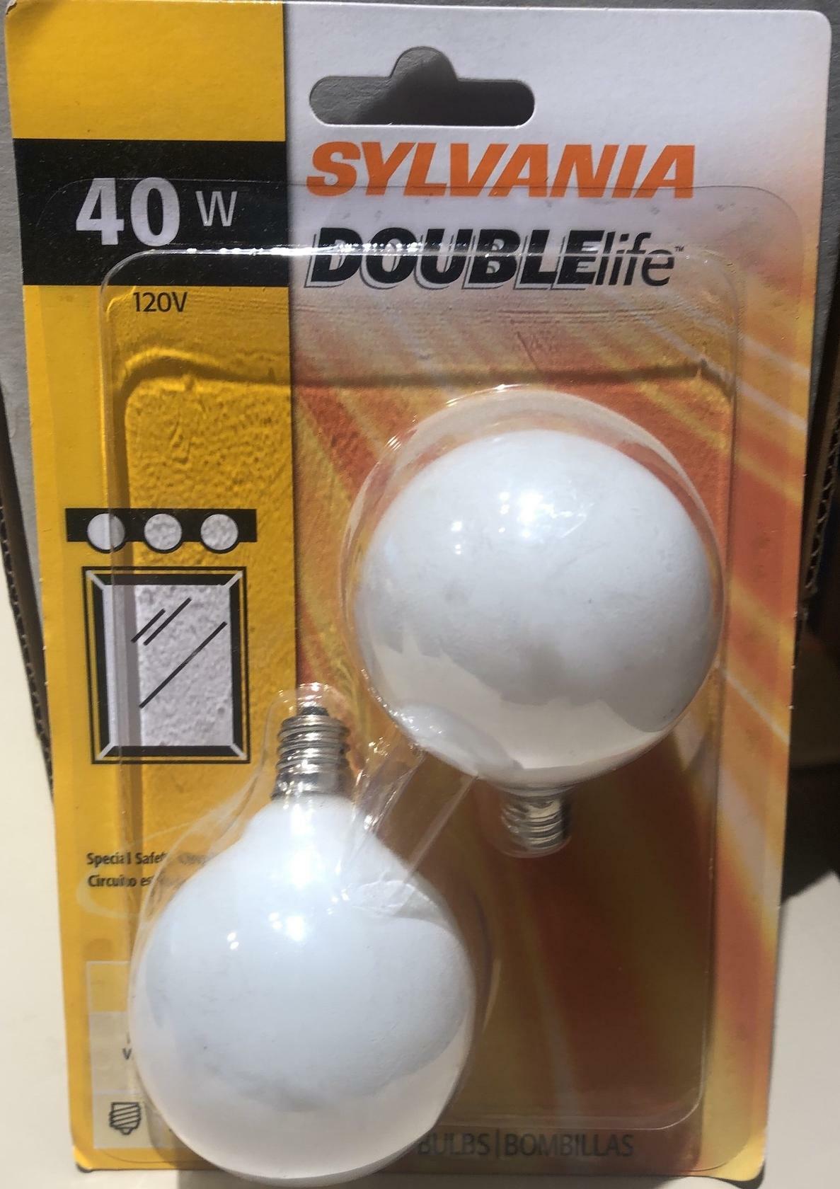 SYLVANIA 5 X 2-Pack 40 Watt Indoor Dimmable Soft White G16.5 Incandescent Decorative Light Bulbs