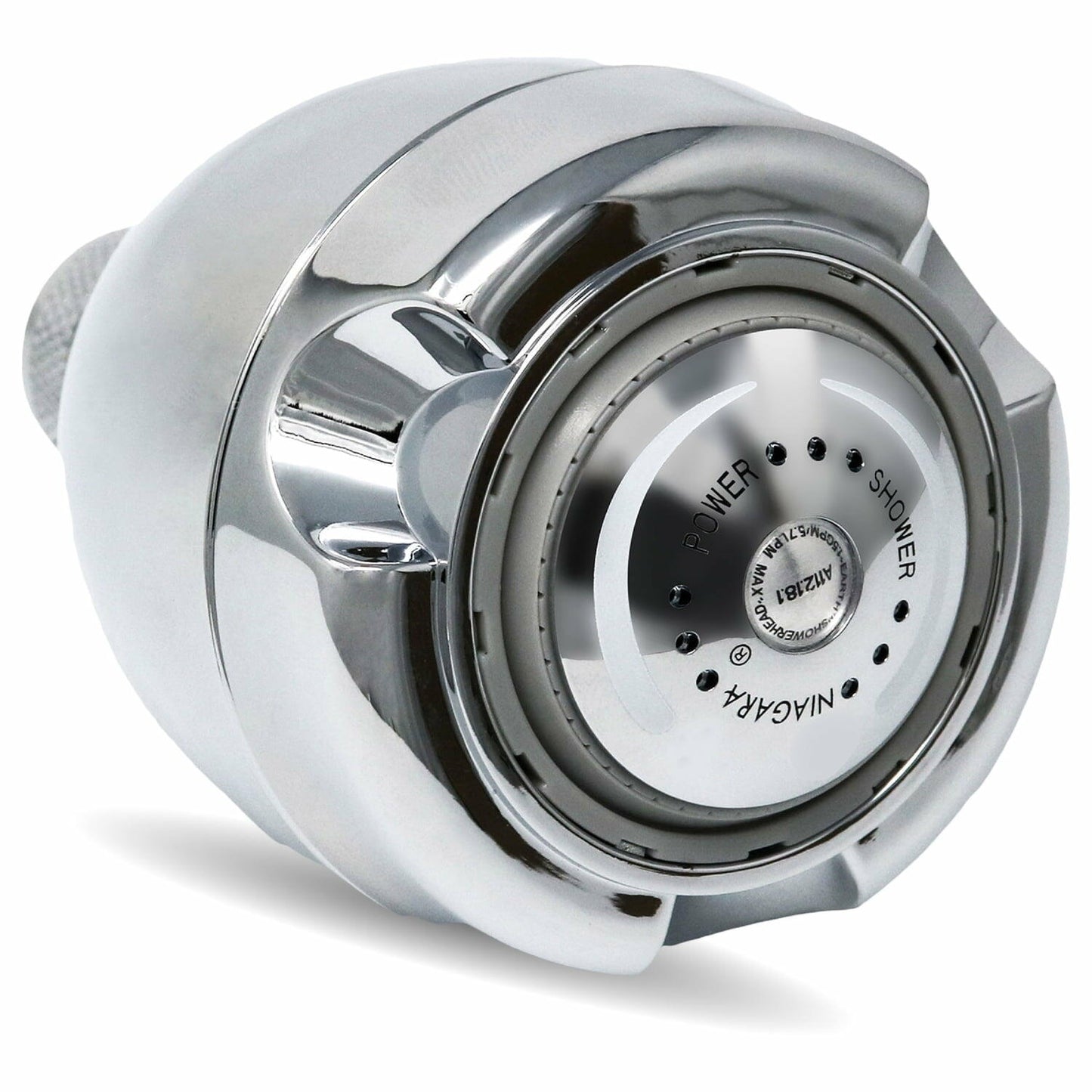 Niagara Conservation Earth Spa 3-Spray with 1.25 GPM 2.7-in. Wall Mount Adjustable Fixed Shower Head - White