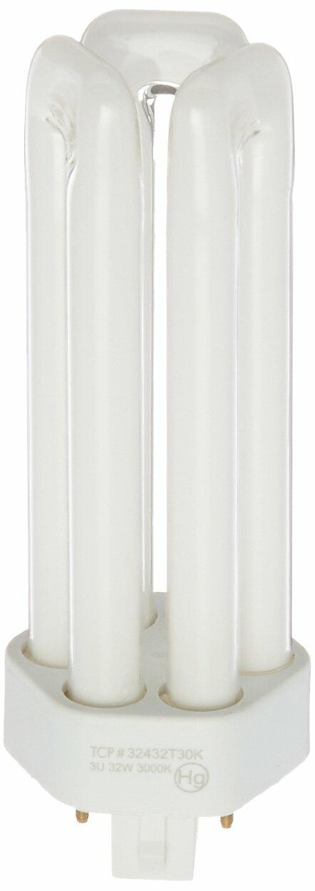 TCP 32432T35K Fluorescent Triple Tube PL Lamp - 32 Watt (2000 Lumens) Warm/Bright White (3500K) 4-Pin (GX24q-3 Base)