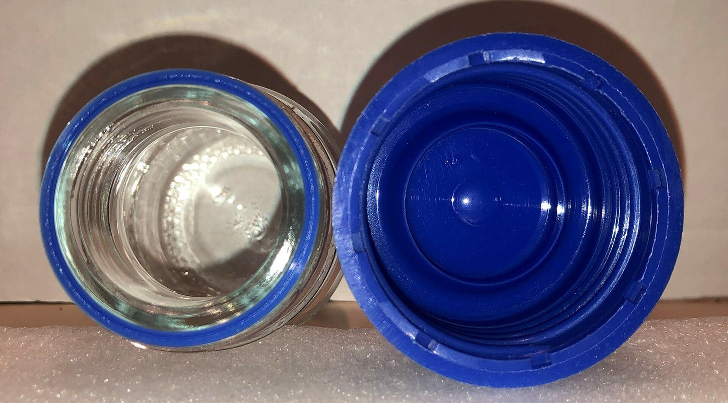 SIMAX 100ml GL-45 Borosilicate Glass Reagent Media/Storage Bottle with Cap and Ring (2)