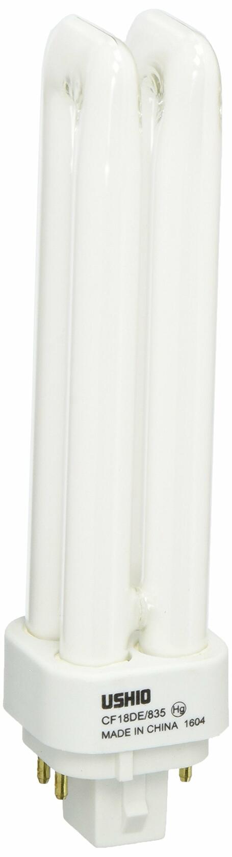 Ushio BC2942 3000143 - CF18DE/835 Double Tube 4 Pin Base Compact Fluorescent Light Bulb