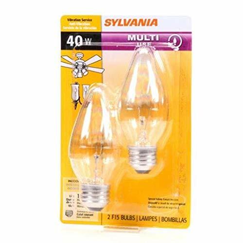 SYLVANIA 40-Watt Dimmable F Decorative Incandescent Light Bulbs (2-Pack)
