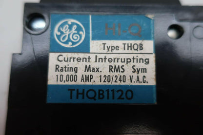 LOT of 3 General Electric GE THQB1120 Circuit Breaker 1P 20A 120/240V-AC