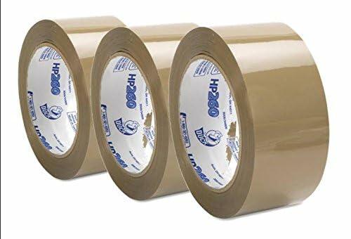 Duck Brand HP260 Tan Packaging Tape (High-Performance 3.1 Mil), 1.88-inch x 60 yards, #299009 - 3 ROLLS