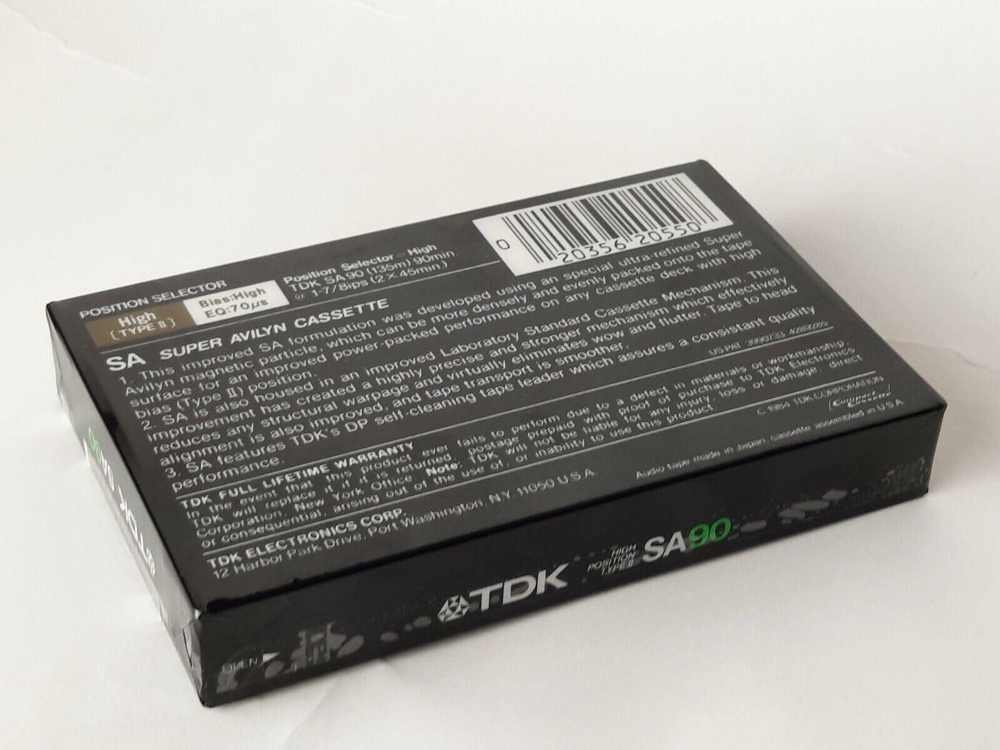 TDK SA 90 minute Super High Resolution Type II Audio Cassette Tape