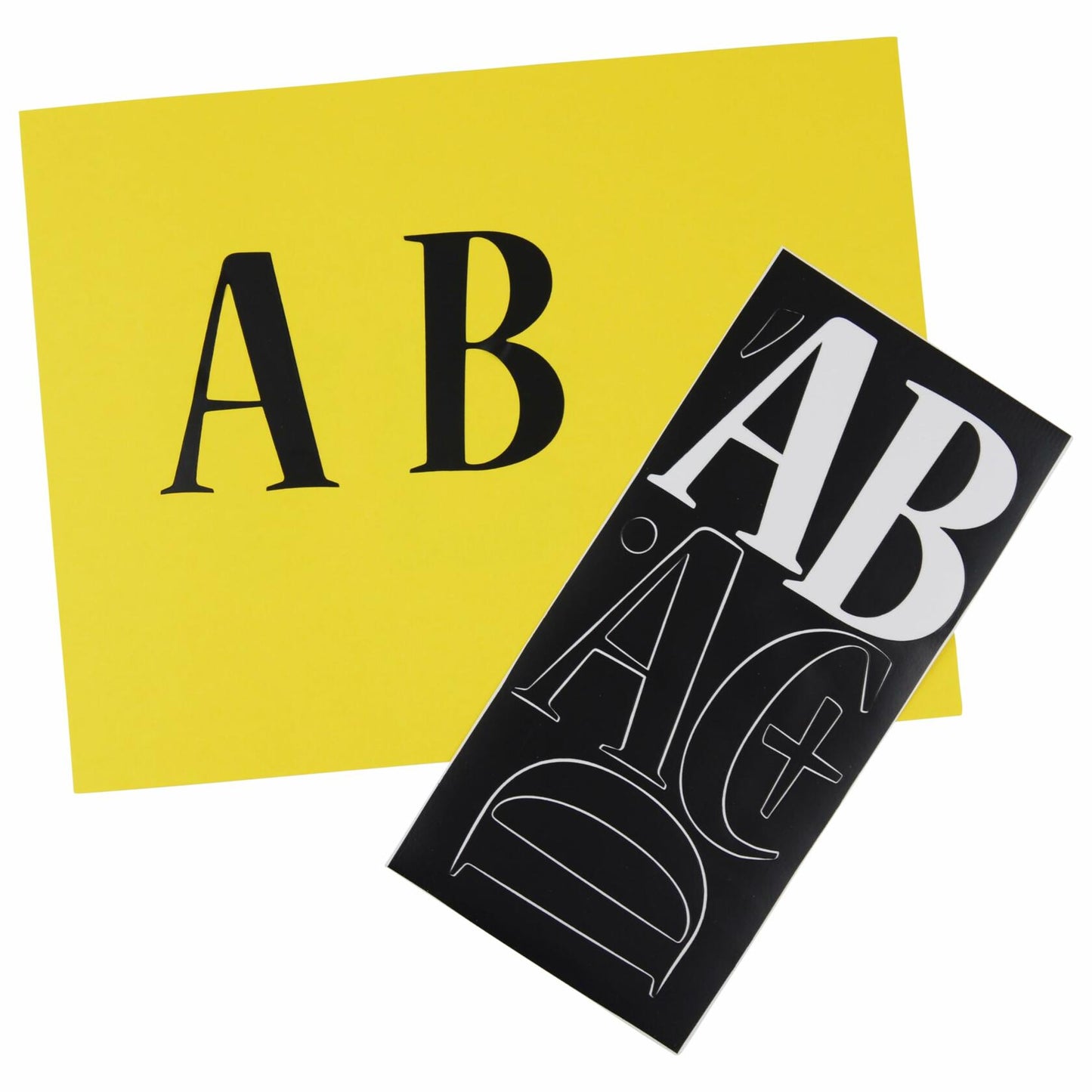 Westcott LetterCraft Permanent Vinyl Lettering Nueva 3-Inch, Black (15856)