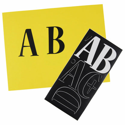 Westcott LetterCraft Permanent Vinyl Lettering Nueva 3-Inch, Black (15856)