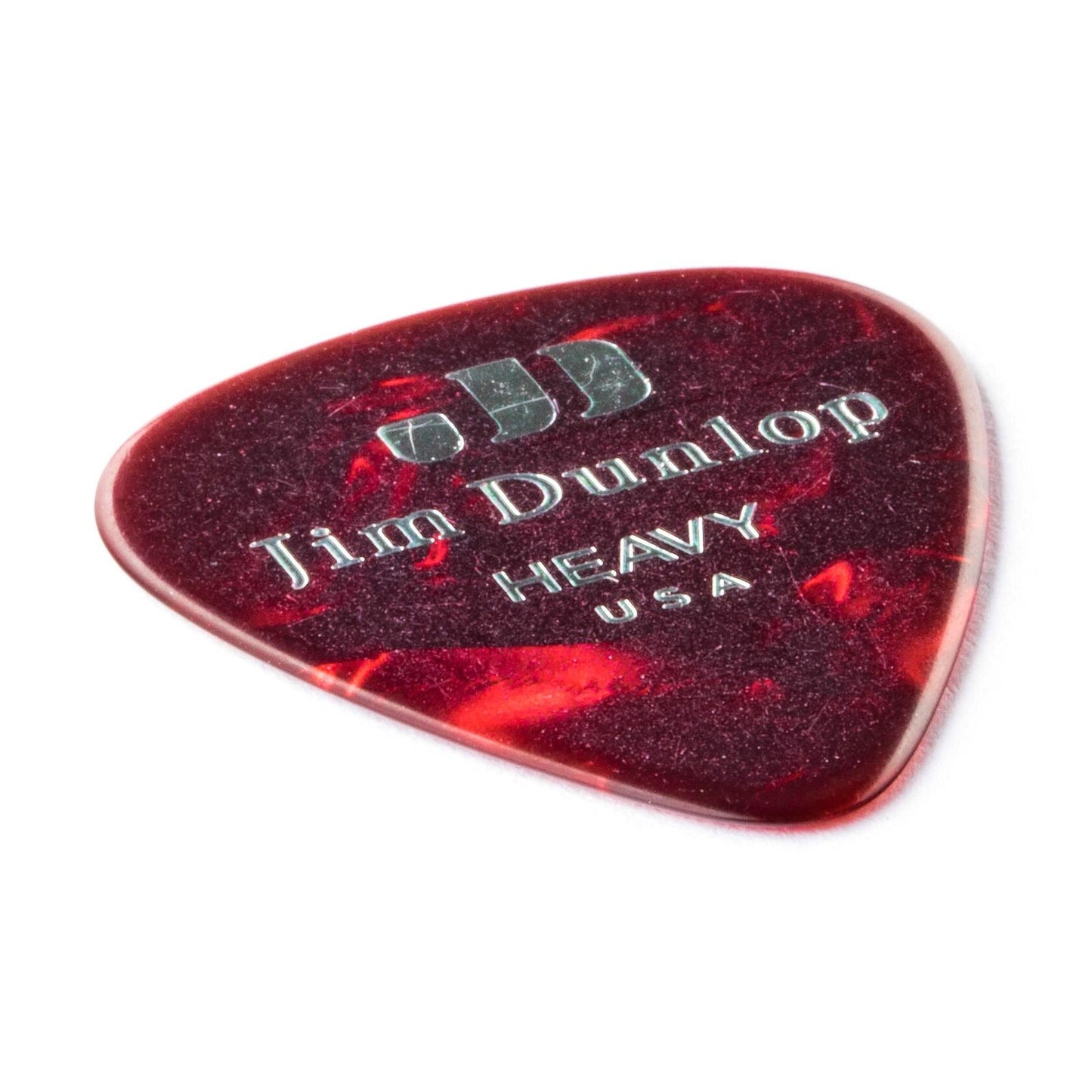 Dunlop Classic Celluloid Red Pearloid Guitar Picks, Heavy, 12 Pack