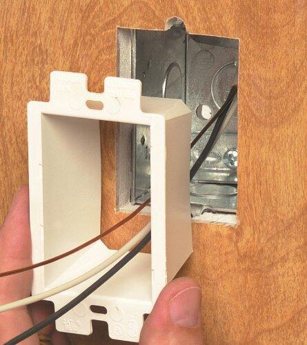 Arlington BE1-5 Electrical Outlet Box Extender, 1-Gang, White, 5-Pack