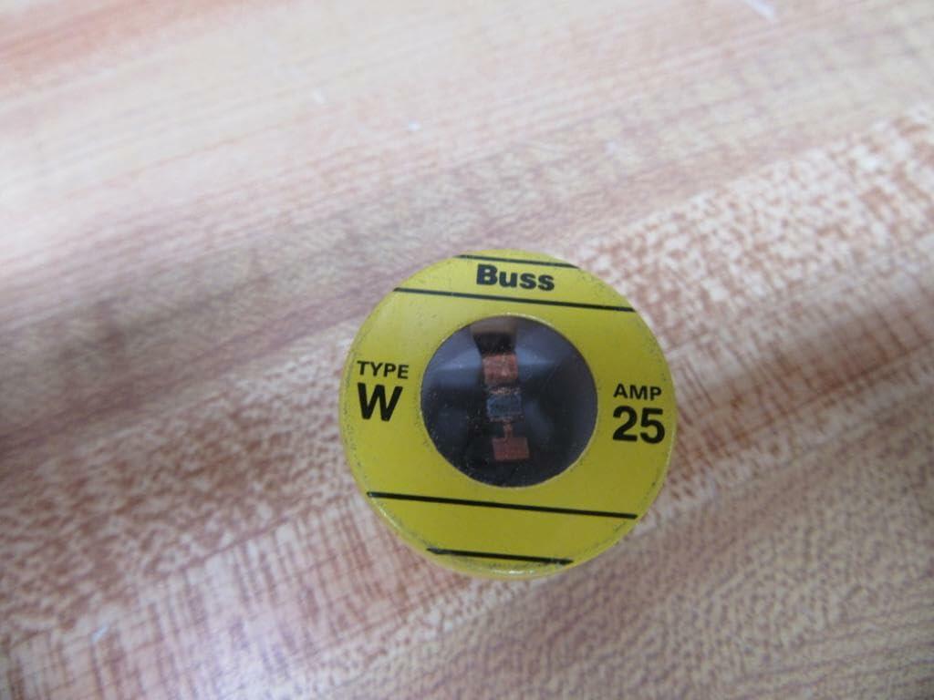 Bussmann W-25 Plug Fuse W25 Buss (Pack of 4)