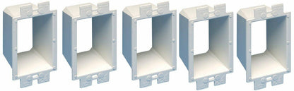 Arlington BE1-5 Electrical Outlet Box Extender, 1-Gang, White, 5-Pack