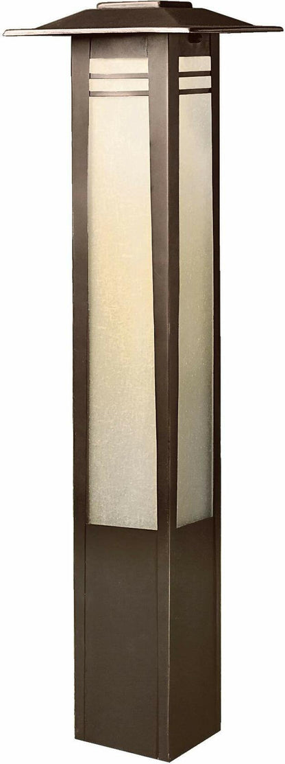 Kichler 15392OZ Zen Garden Bollard 1-Light 12V, Olde Bronze