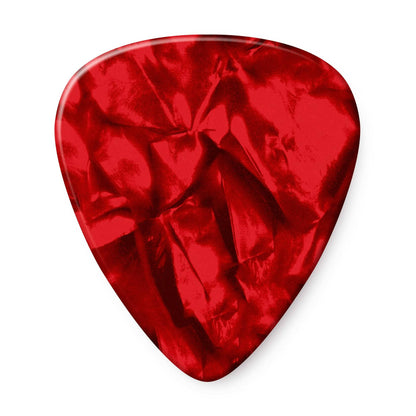 Dunlop Classic Celluloid Red Pearloid Guitar Picks, Heavy, 12 Pack